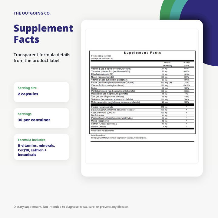 3-Plenic | Nicotine & Stimulant Use Replenishment Complex | 30 day supply