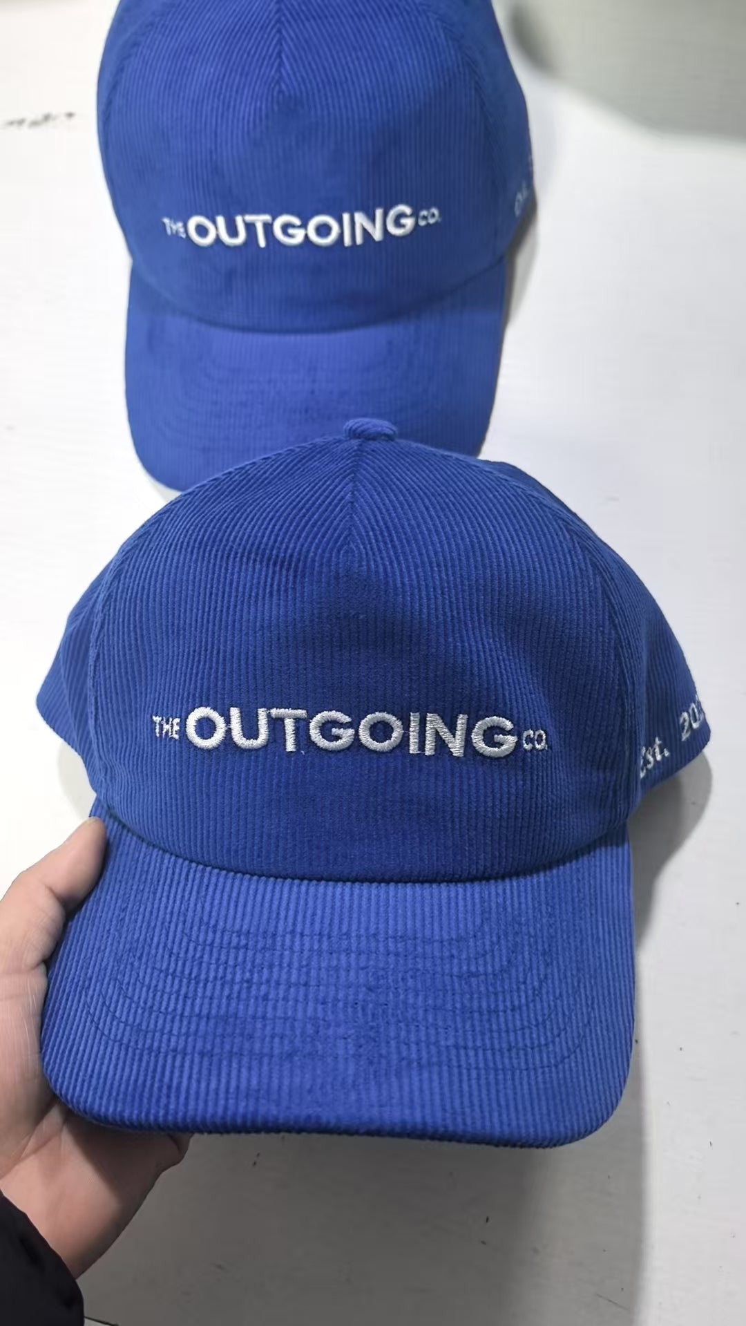 The Outgoing Co. Corduroy Branded Hat