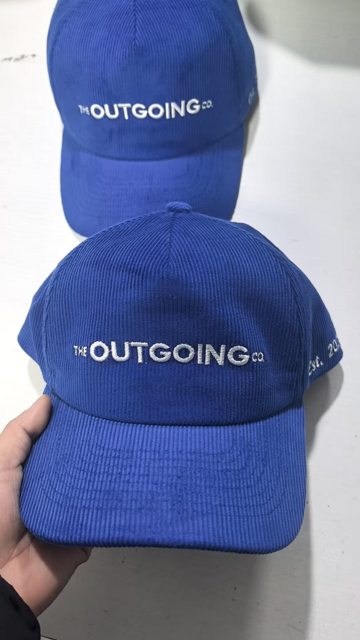 The Outgoing Co. Corduroy Branded Hat