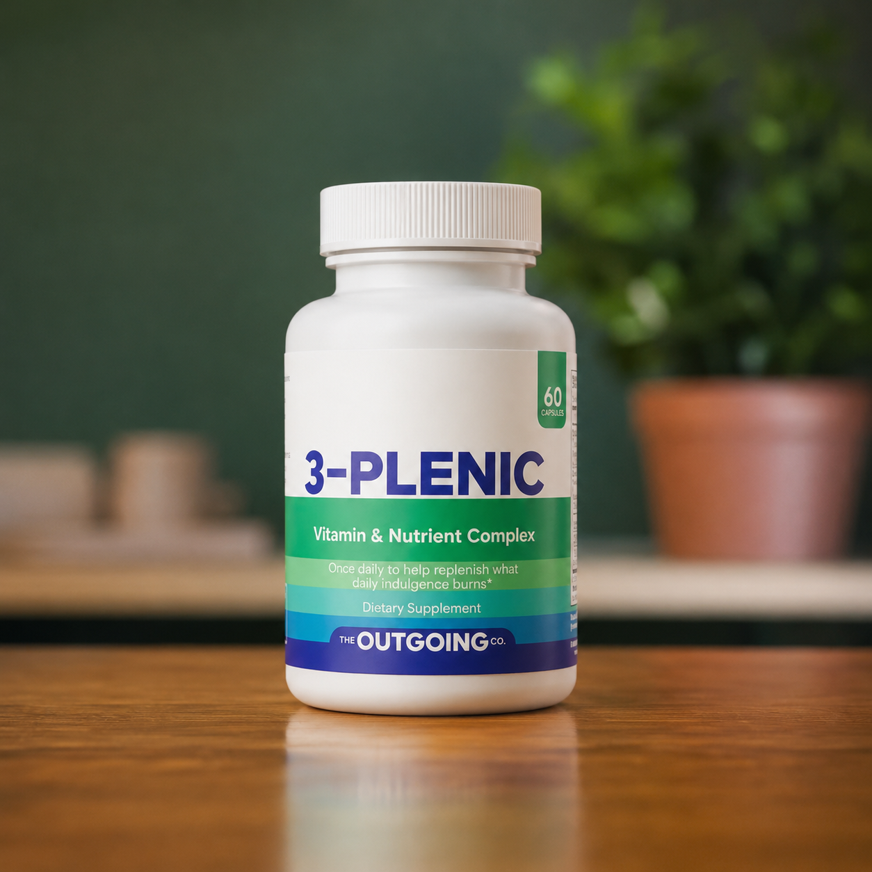 3-Plenic | Nicotine & Stimulant Use Replenishment Complex | 30 day supply
