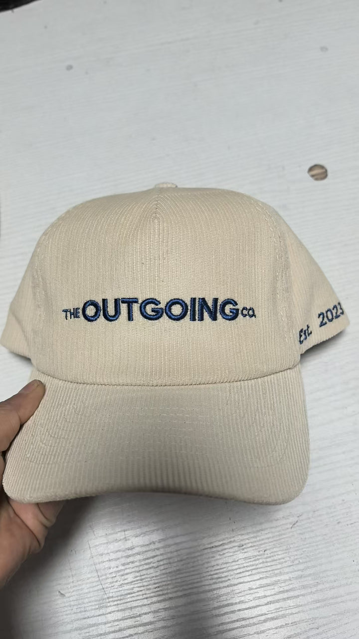 The Outgoing Co. Corduroy Branded Hat