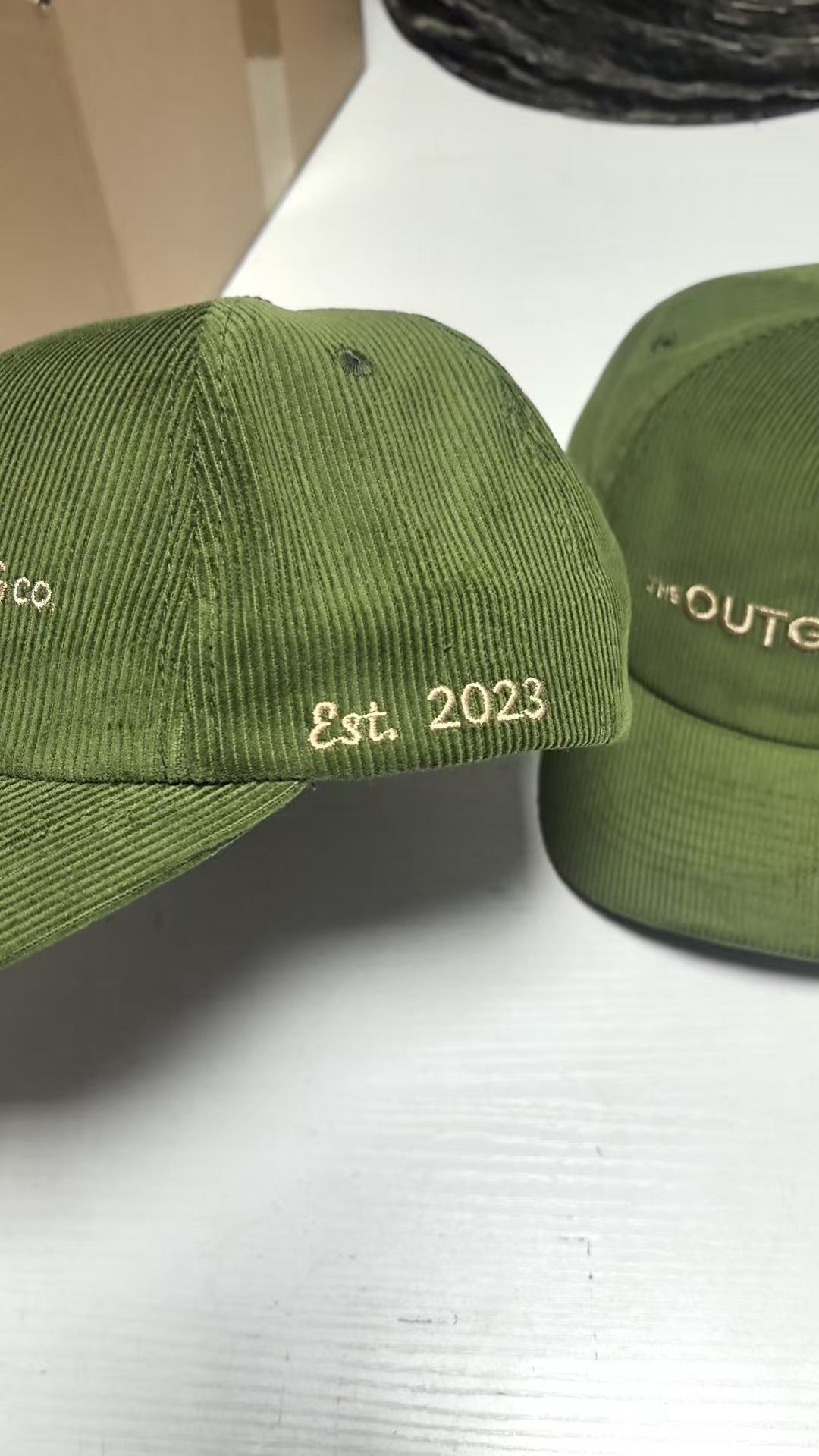 The Outgoing Co. Corduroy Branded Hat