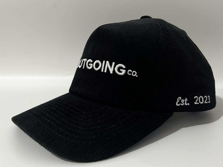 The Outgoing Co. Corduroy Branded Hat