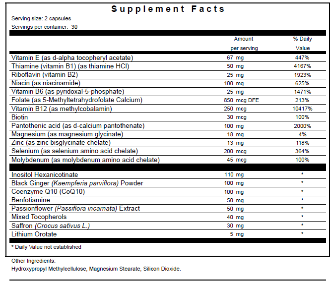 3-Plenic | Nicotine & Stimulant Use Replenishment Complex | 30 day supply